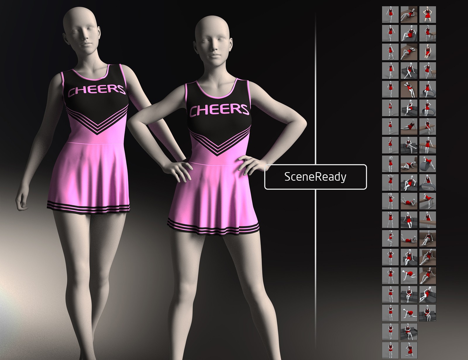 dForce RQL Classic Cheer Outfit G8F & G8.1F by N/A