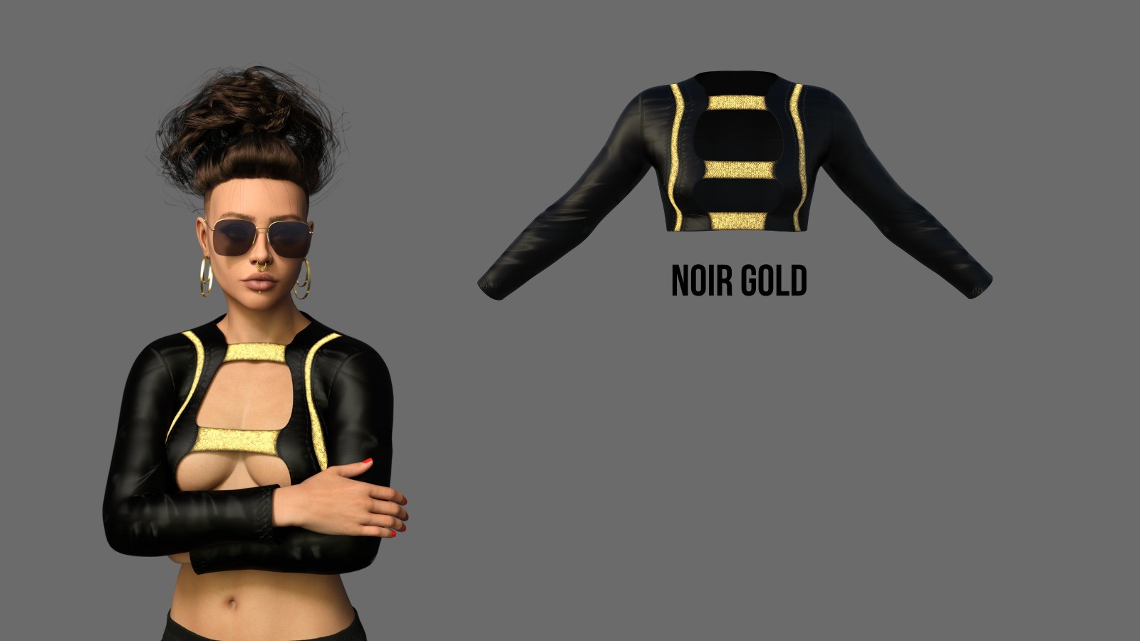 Traverse Cut Sweatshirt for Genesis 9 Female by N/A