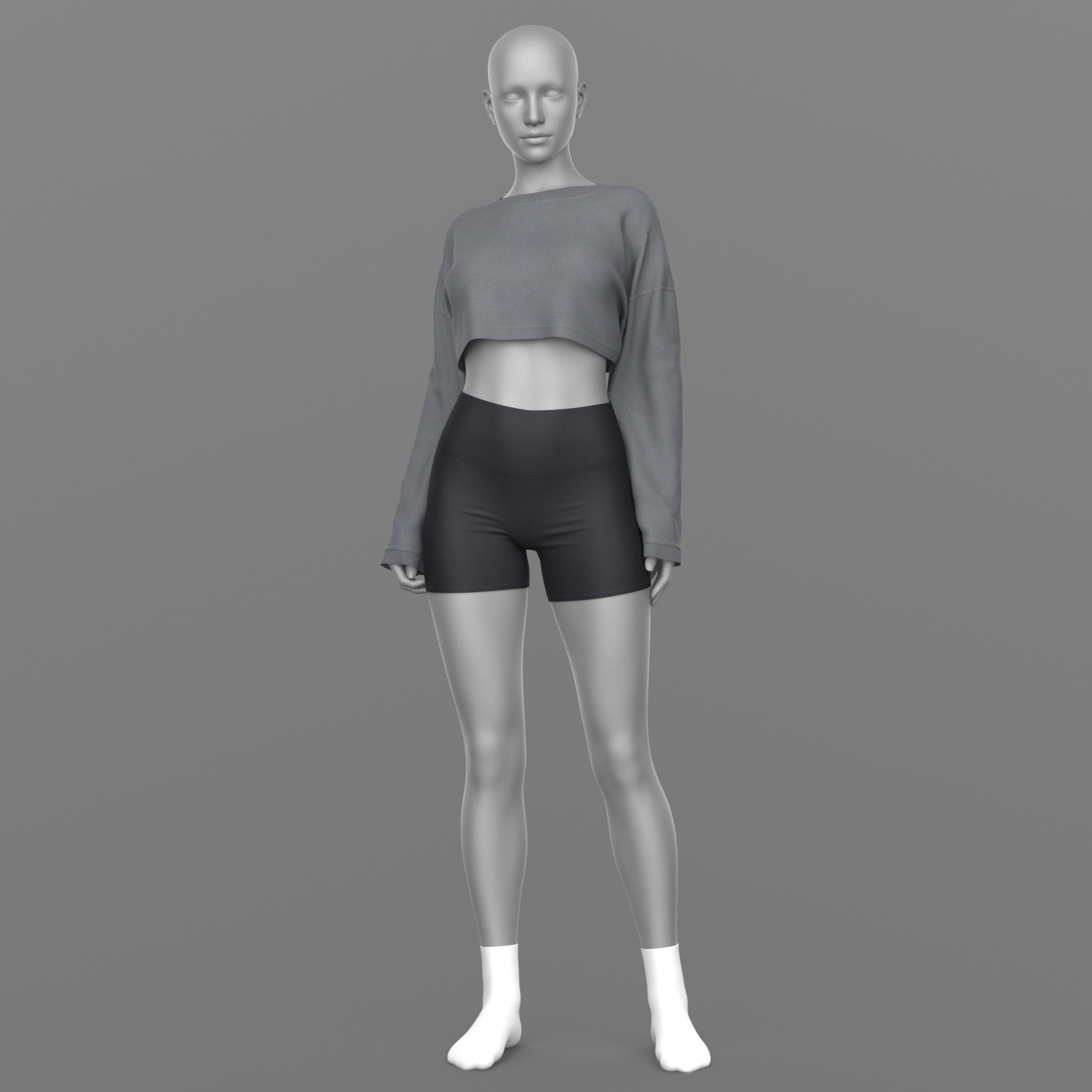 Sports Shorts Sweatshirt Socks G8 Female by N/A