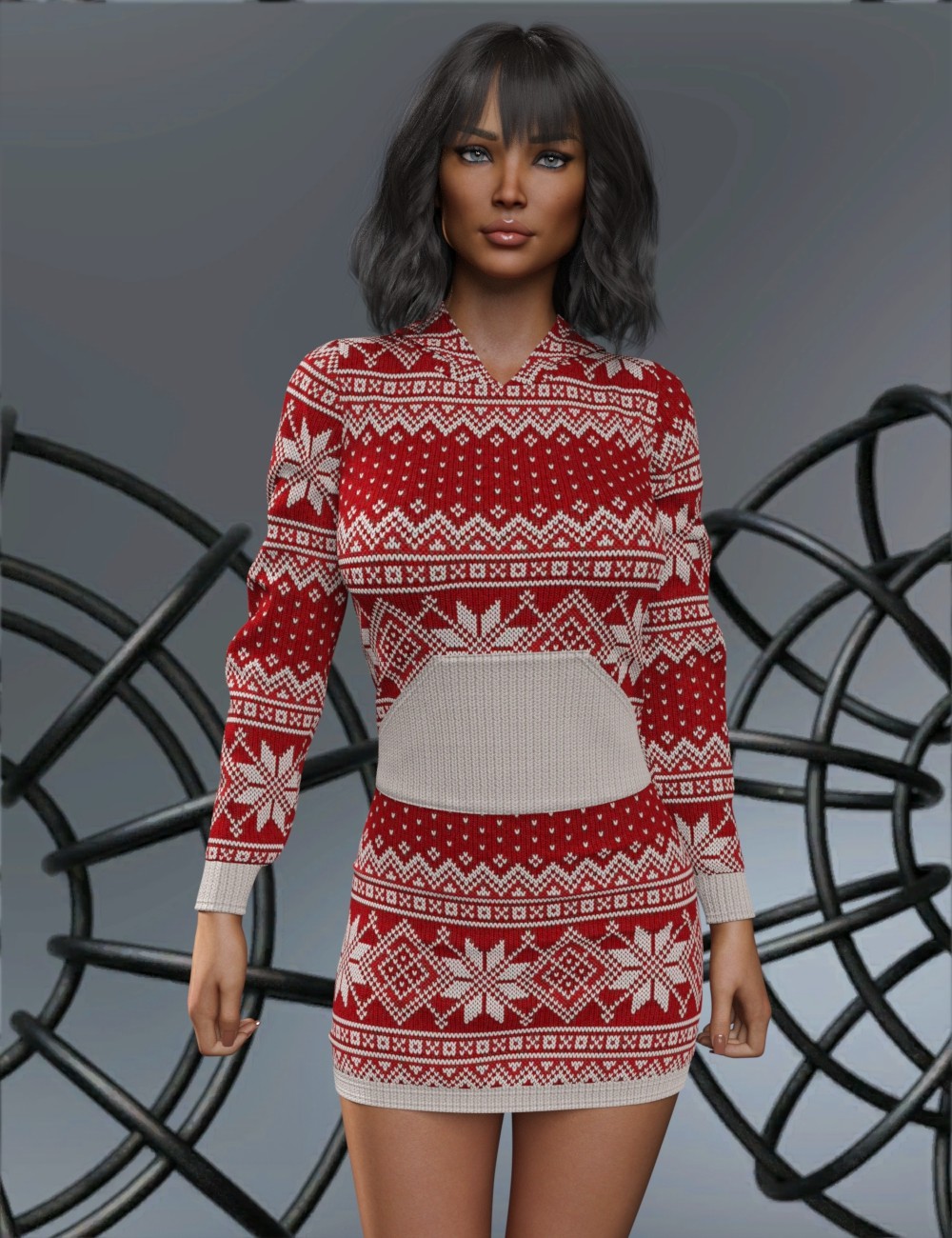 VERSUS - dForce Cutie Hoodie Dress for Genesis 8,8.1 Female by N/A