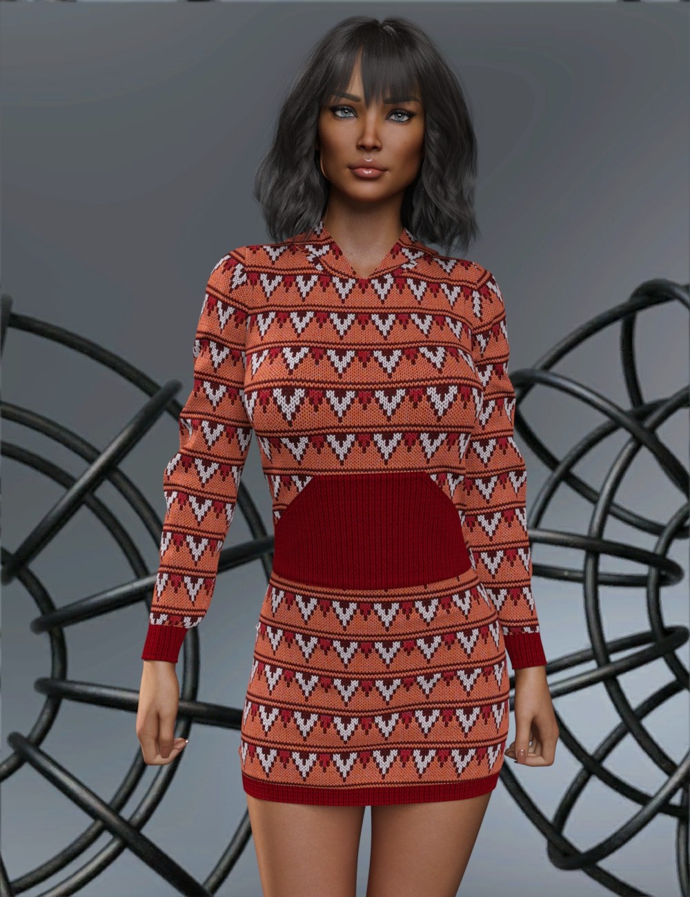 VERSUS - dForce Cutie Hoodie Dress for Genesis 8,8.1 Female by N/A