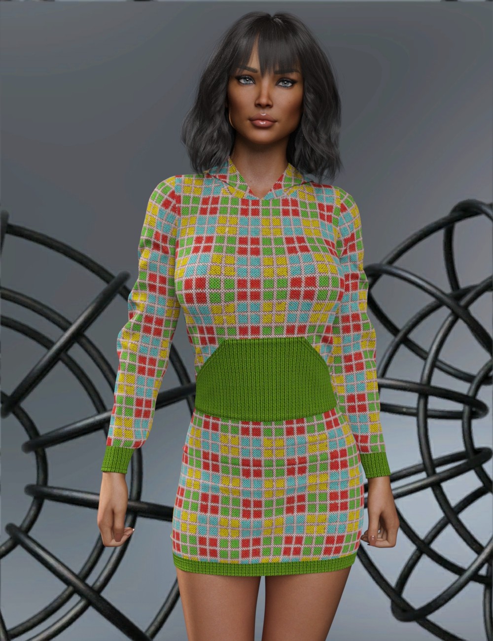 VERSUS - dForce Cutie Hoodie Dress for Genesis 8,8.1 Female by N/A