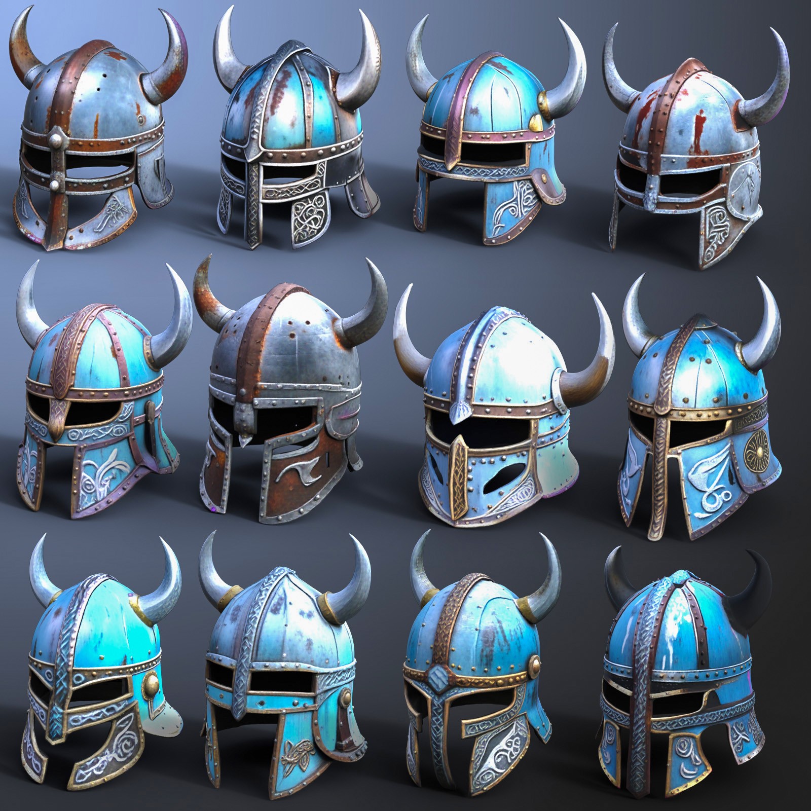Viking Helmets by N/A