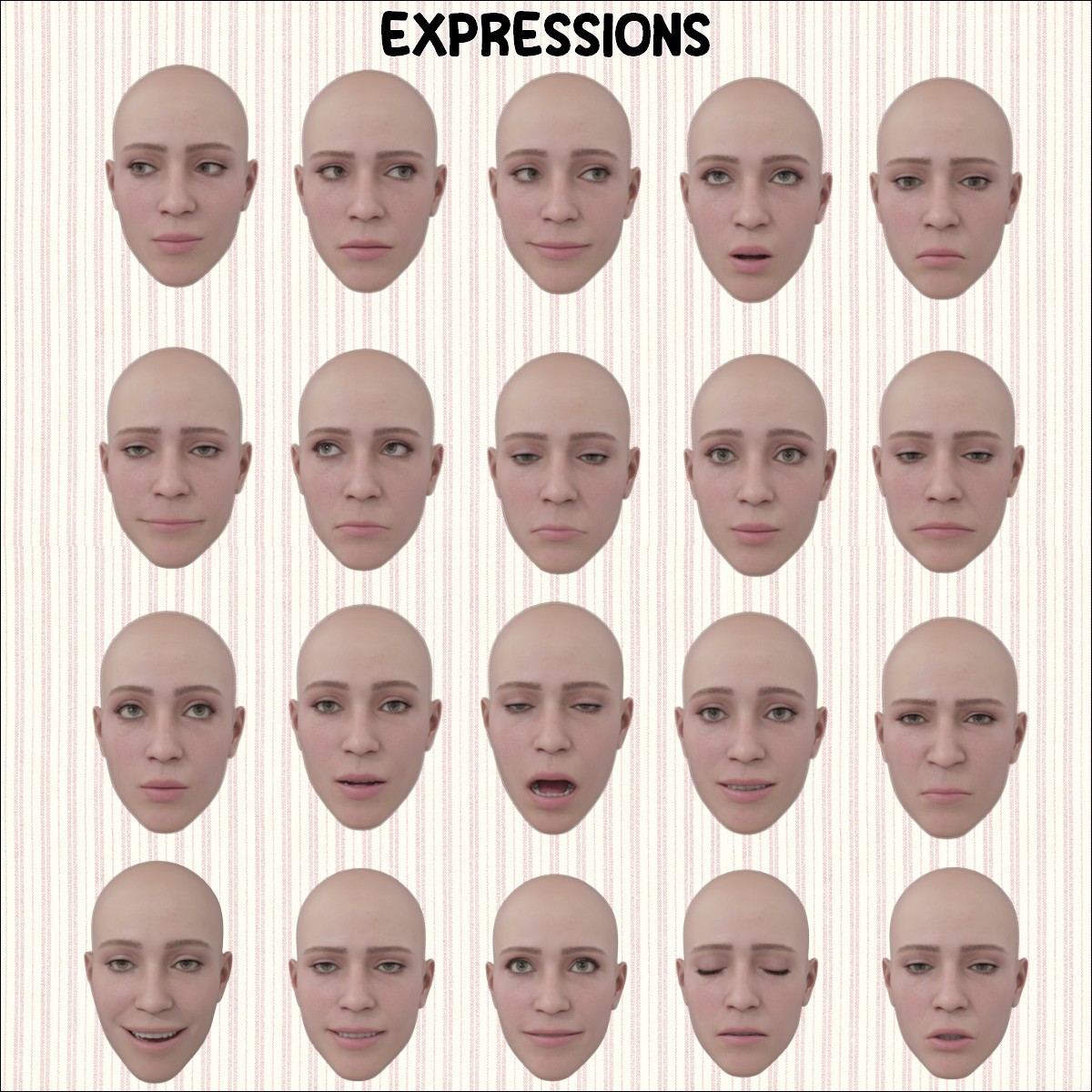 Floor Poses + Expressions for G9 by N/A