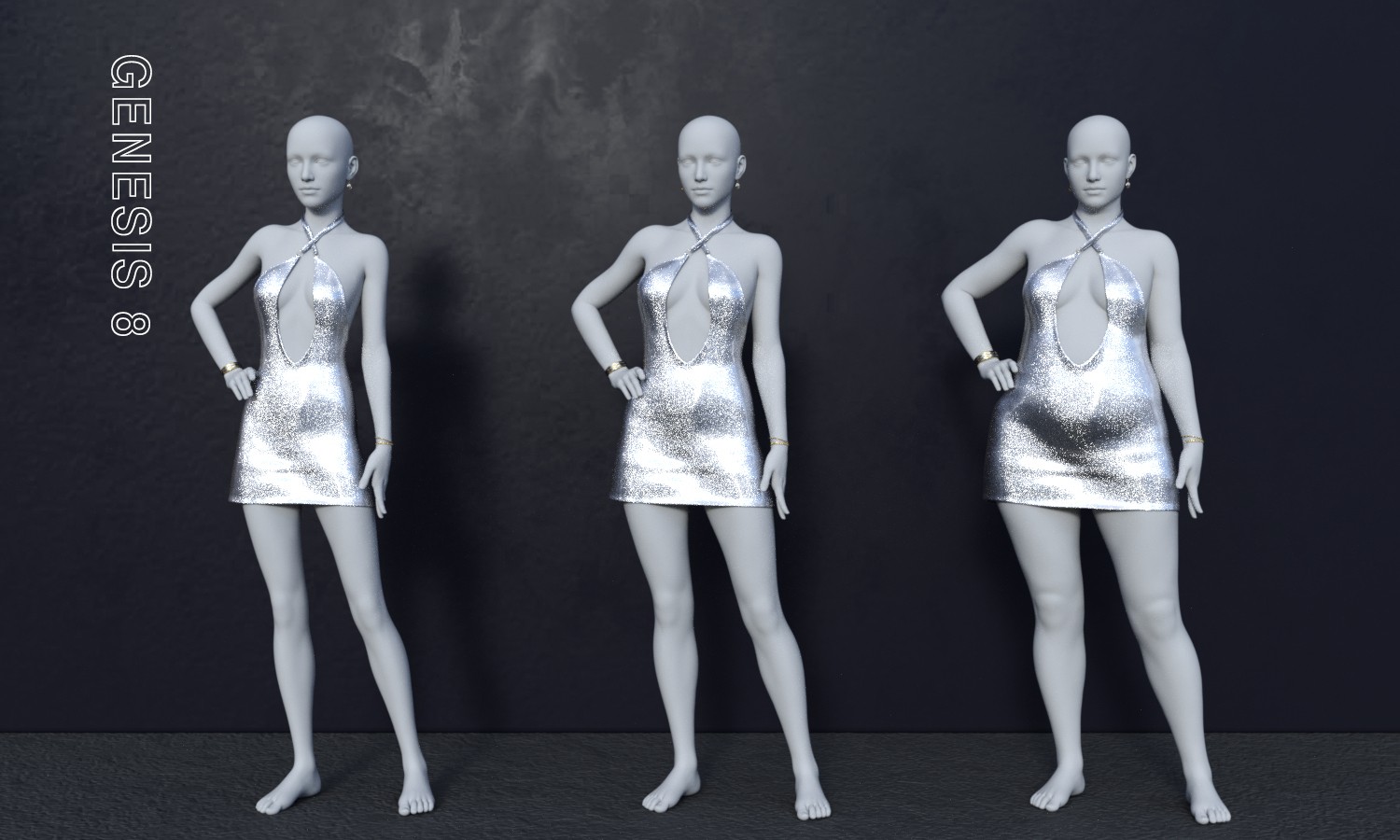 MG-MG Velvet Ecilpse Dress G9 G8F dForce by N/A