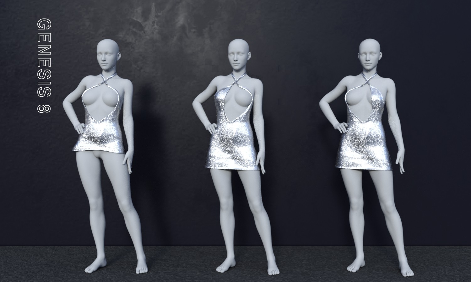 MG-MG Velvet Ecilpse Dress G9 G8F dForce by N/A