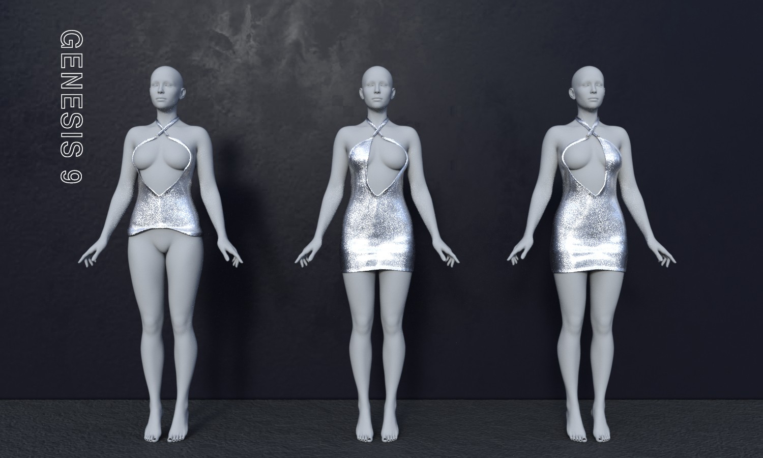 MG-MG Velvet Ecilpse Dress G9 G8F dForce by N/A