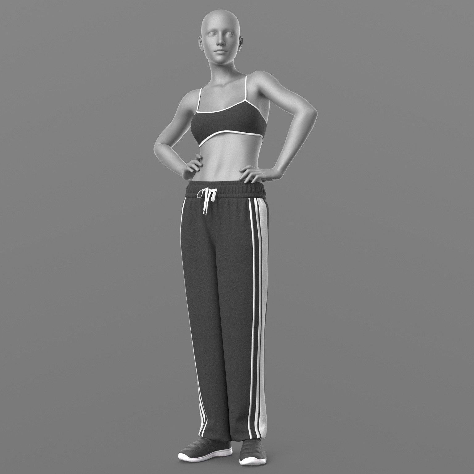 Sweatpants Top 2v Sneakers 2v G8 Female by N/A