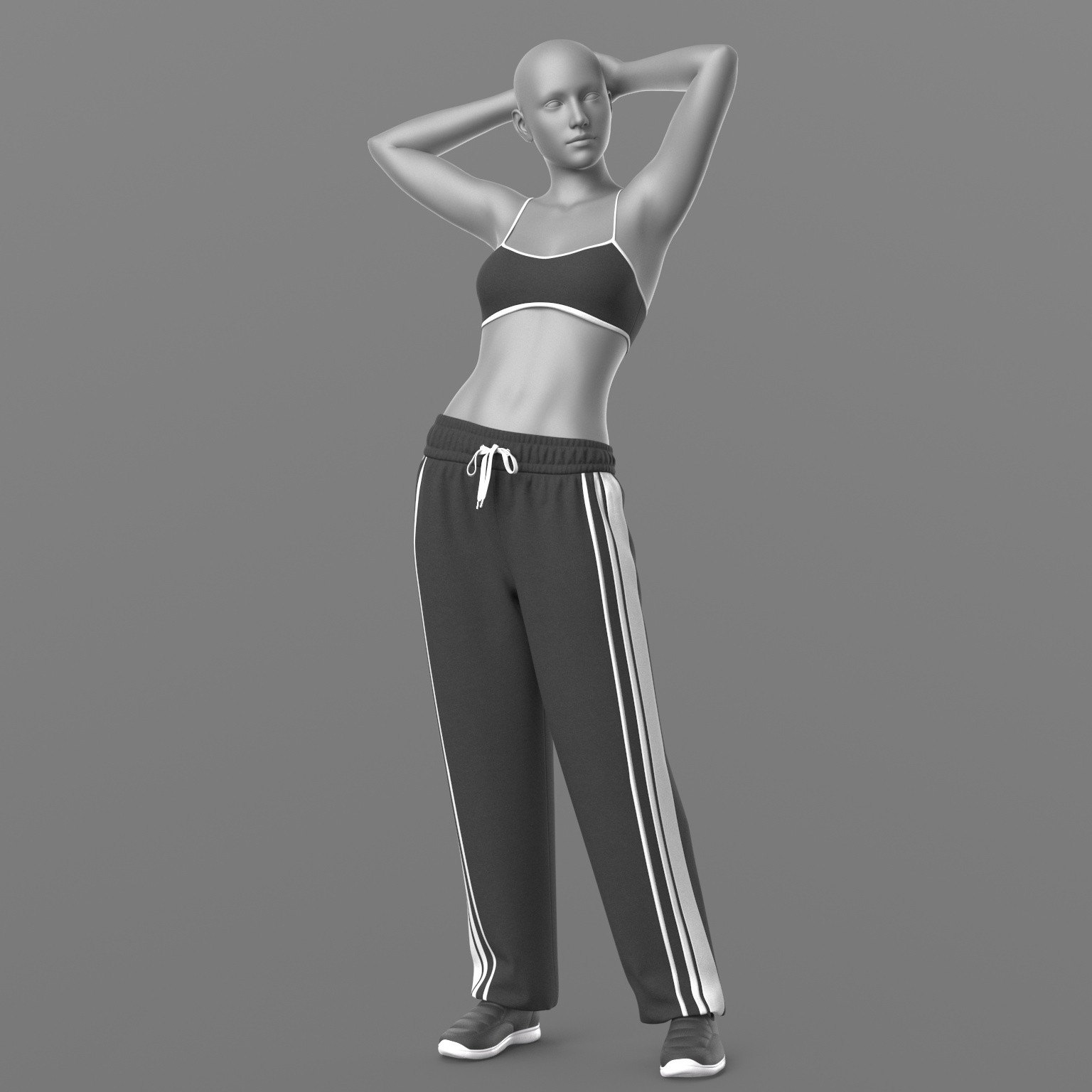 Sweatpants Top 2v Sneakers 2v G8 Female by N/A