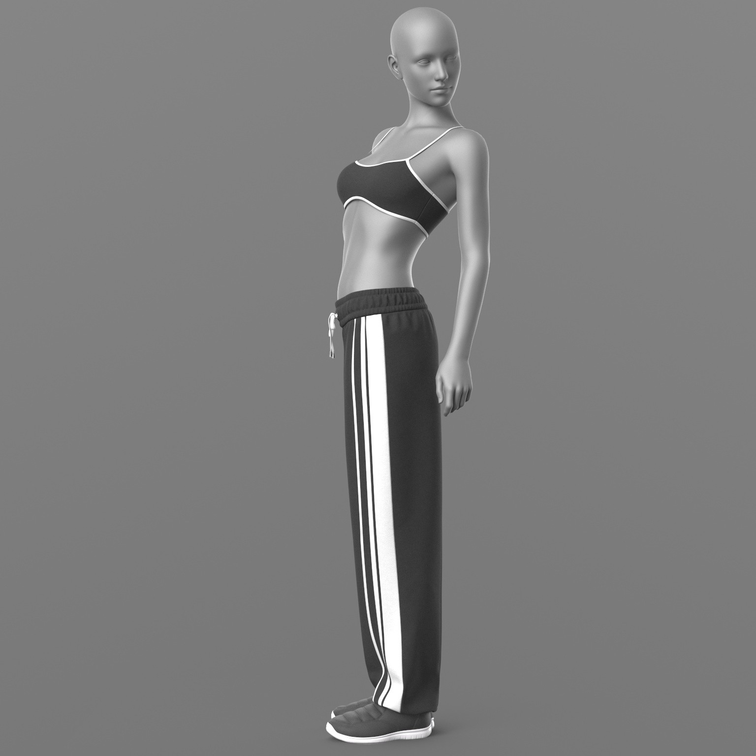 Sweatpants Top 2v Sneakers 2v G8 Female by N/A