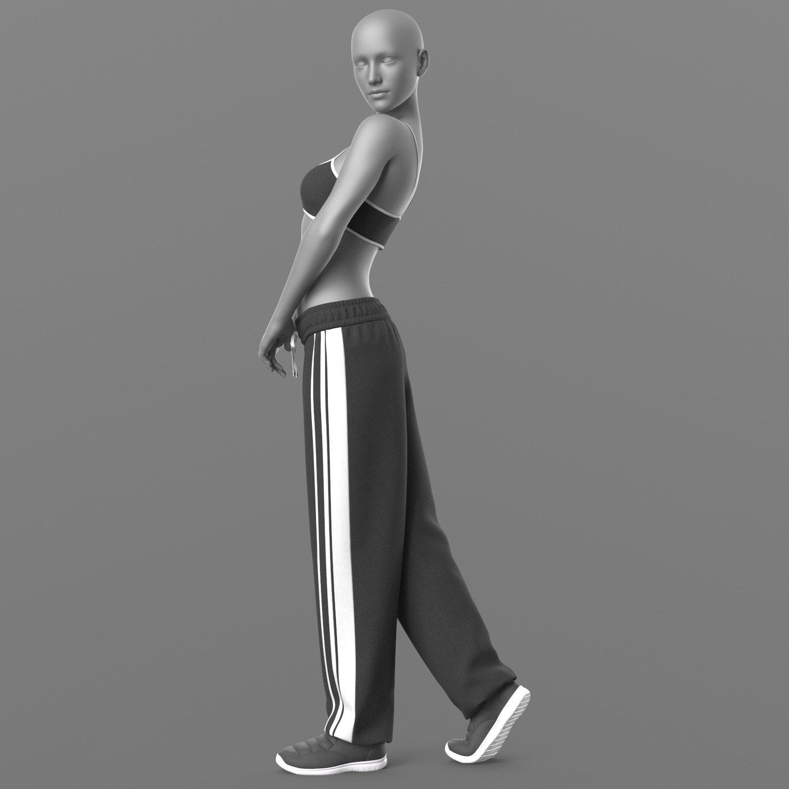 Sweatpants Top 2v Sneakers 2v G8 Female by N/A