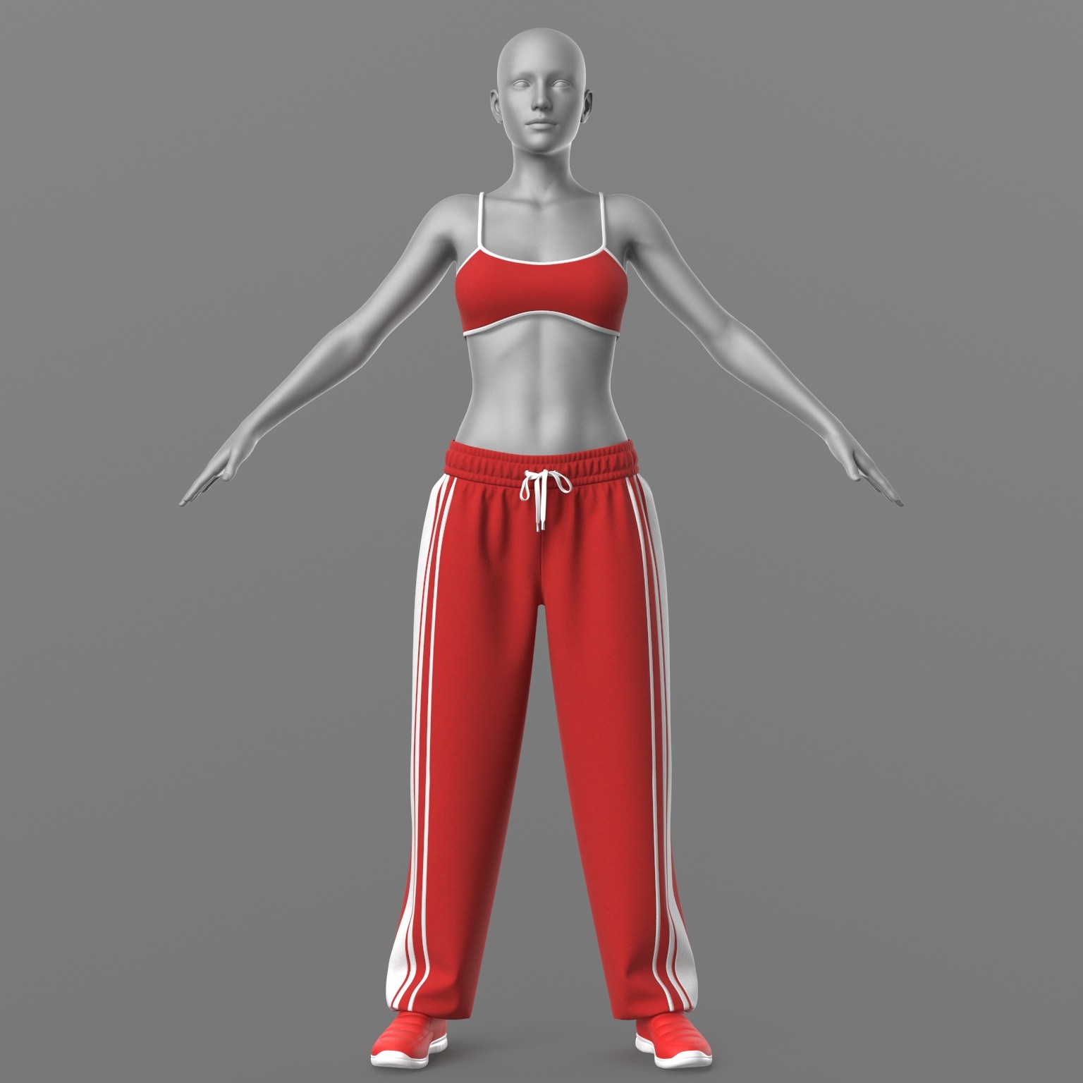 Sweatpants Top 2v Sneakers 2v G8 Female by N/A