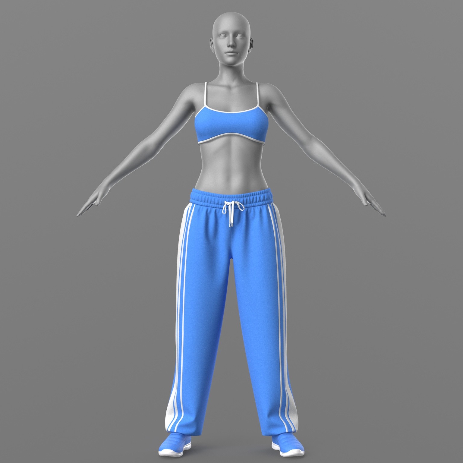 Sweatpants Top 2v Sneakers 2v G8 Female by N/A
