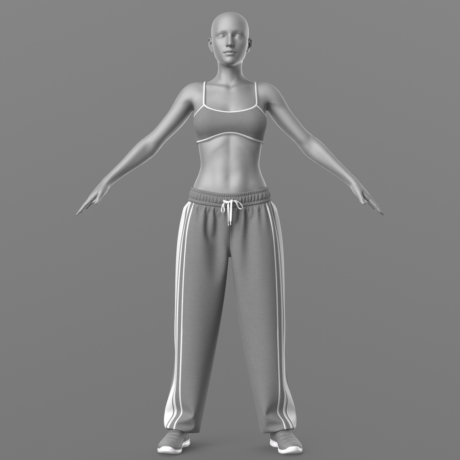 Sweatpants Top 2v Sneakers 2v G8 Female by N/A