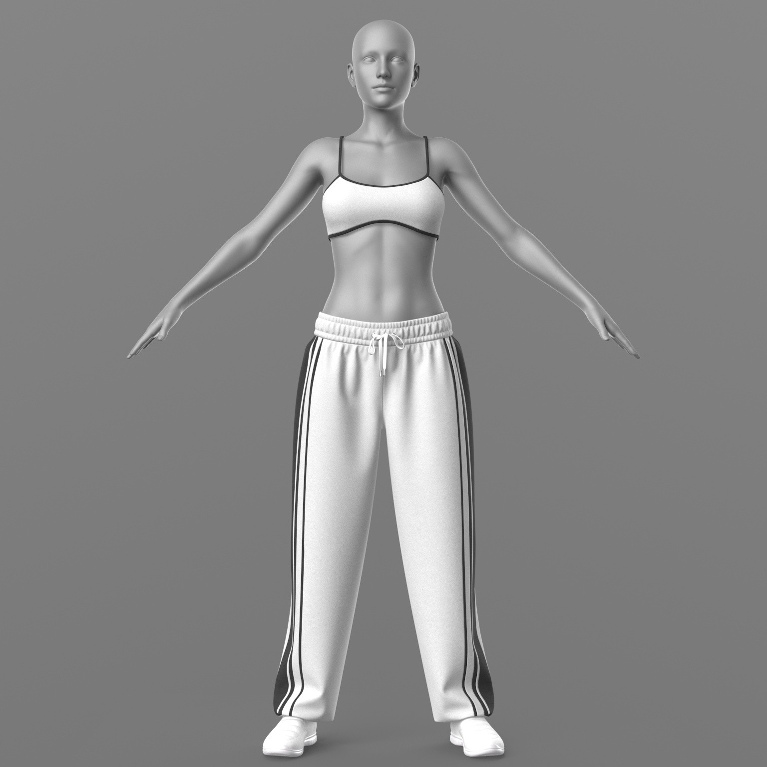 Sweatpants Top 2v Sneakers 2v G8 Female by N/A