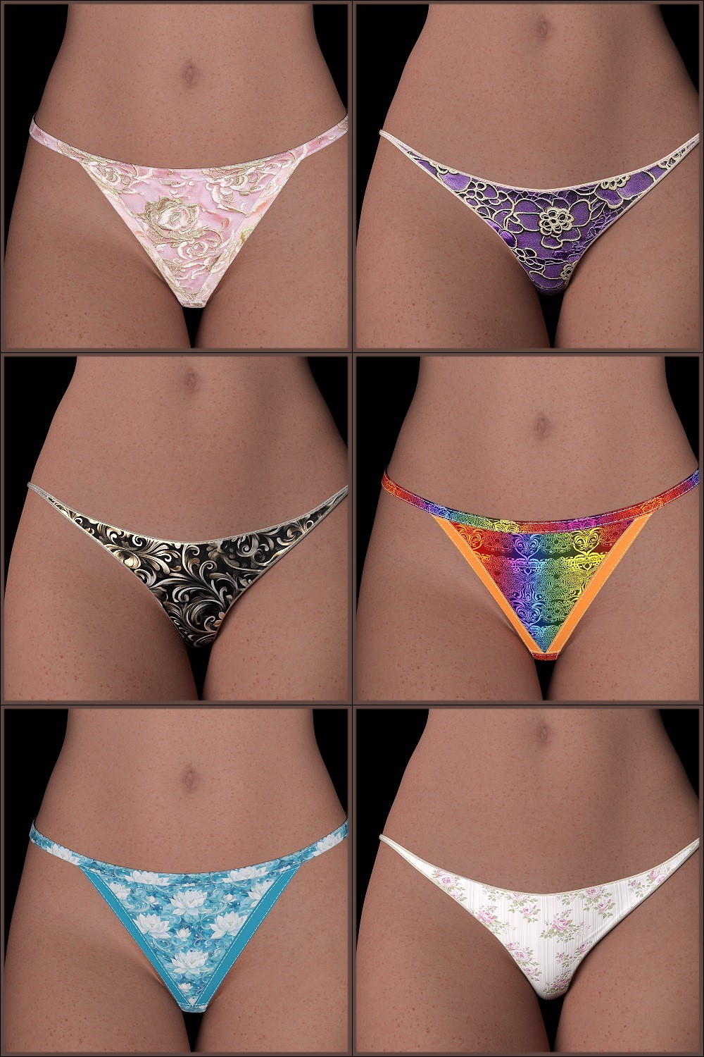 ST13 Colorbomb Two Pair Tiny Panties G9 by N/A