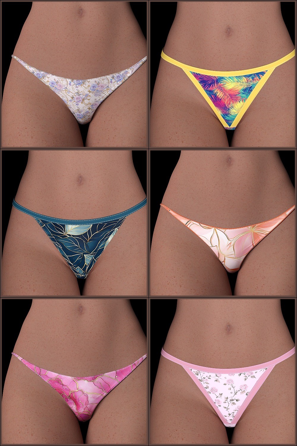 ST13 Colorbomb Two Pair Tiny Panties G9 by N/A