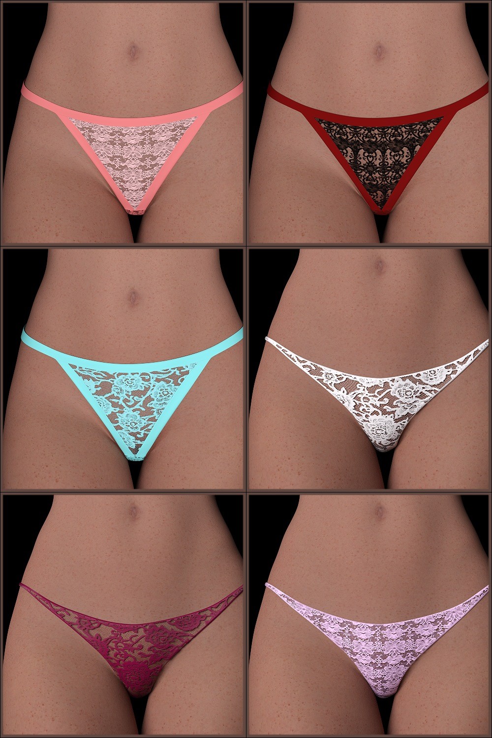 ST13 Colorbomb Two Pair Tiny Panties G9 by N/A