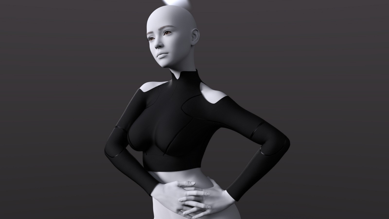 Apex Long Sleeve Sport Crop for Genesis 9 Female by N/A