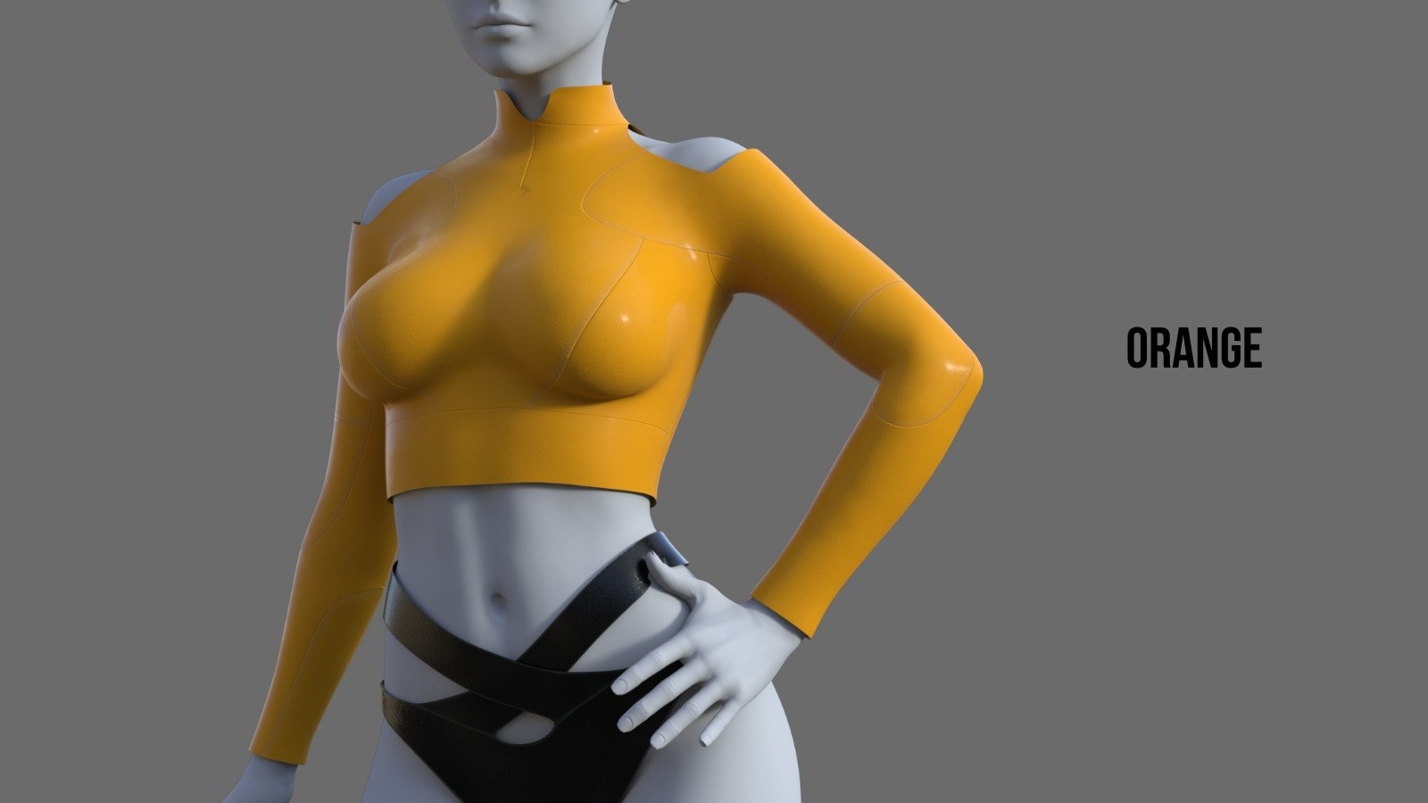 Apex Long Sleeve Sport Crop for Genesis 9 Female by N/A