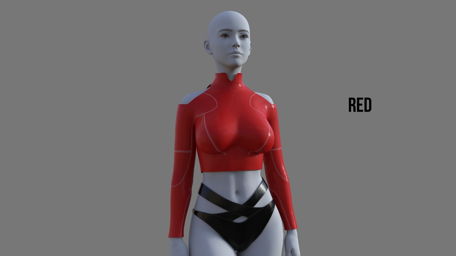 Apex Long Sleeve Sport Crop for Genesis 9 Female by N/A
