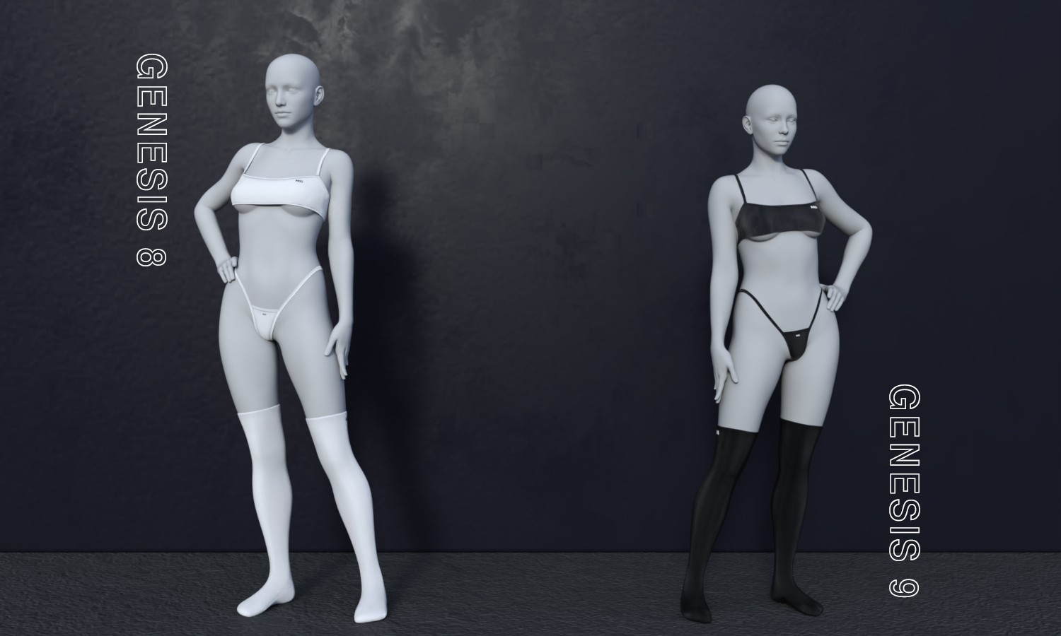 MG-Simple Underwear Set G9 G8F dForce by N/A