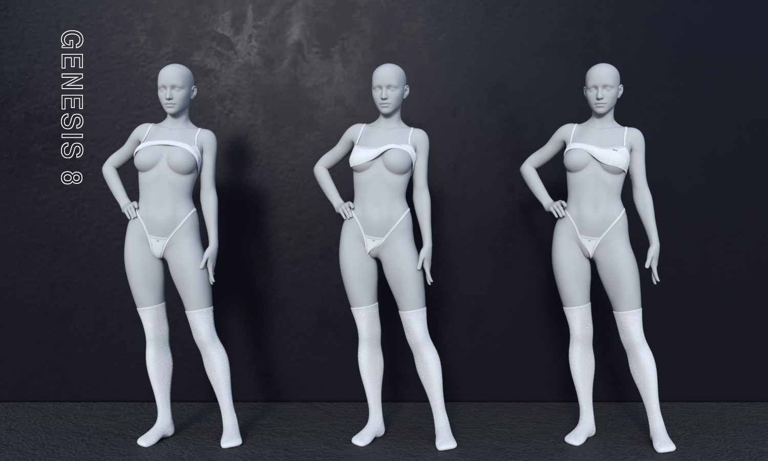 MG-Simple Underwear Set G9 G8F dForce by N/A