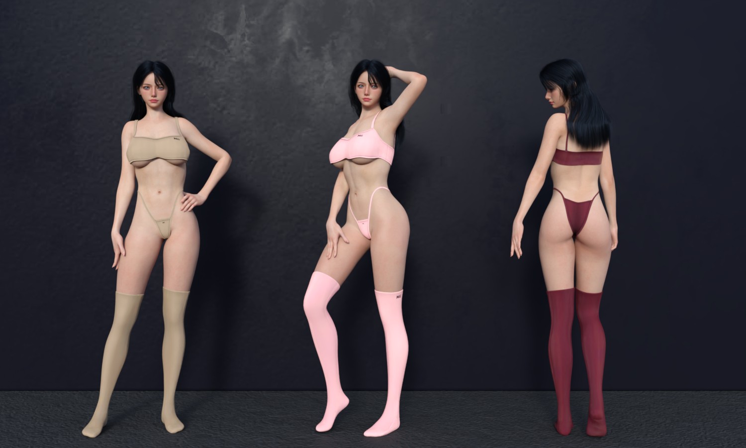 MG-Simple Underwear Set G9 G8F dForce by N/A