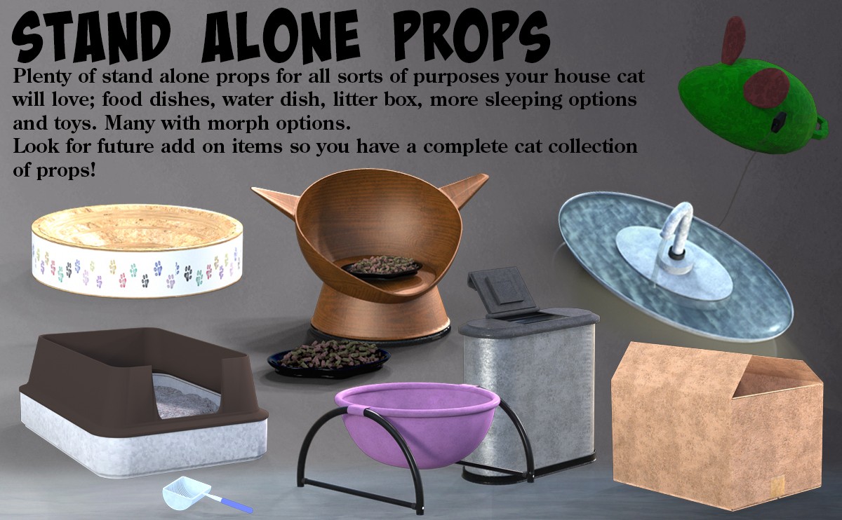 3DV Cat Accessories Big Bundle by N/A