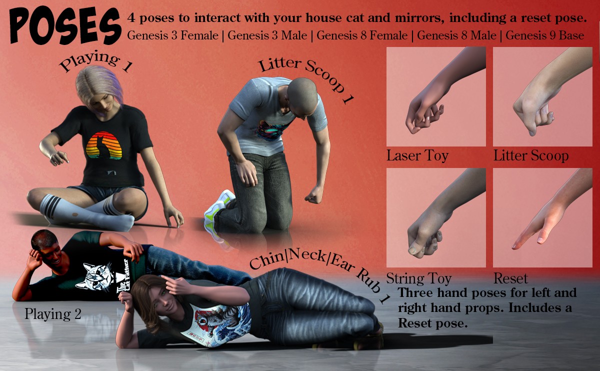 3DV Cat Accessories Big Bundle by N/A