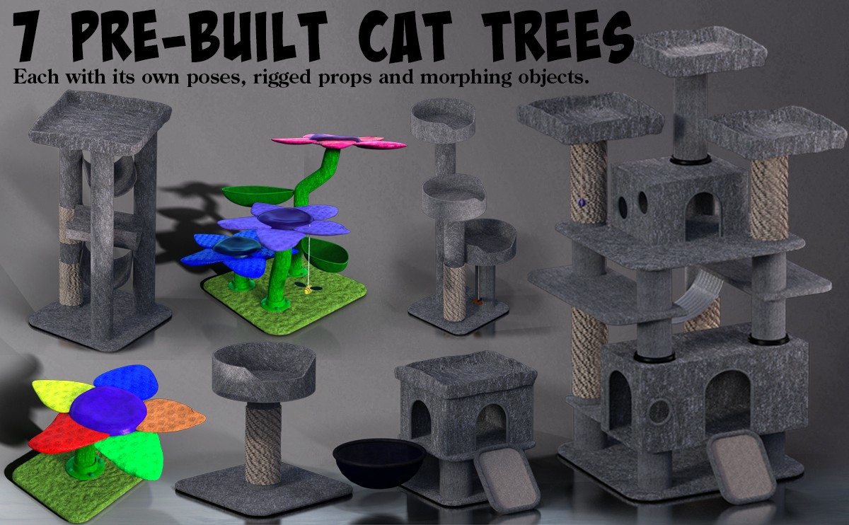 3DV Cat Accessories Big Bundle by N/A