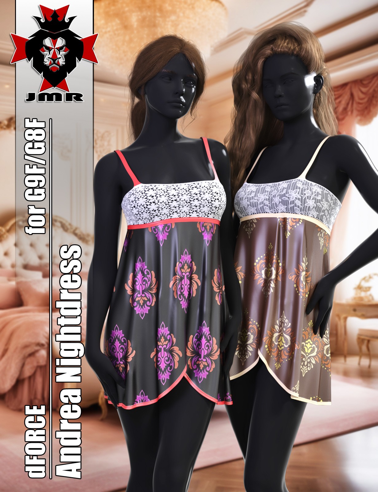 JMR dForce Andrea Nightdress for G9F and G8F by N/A