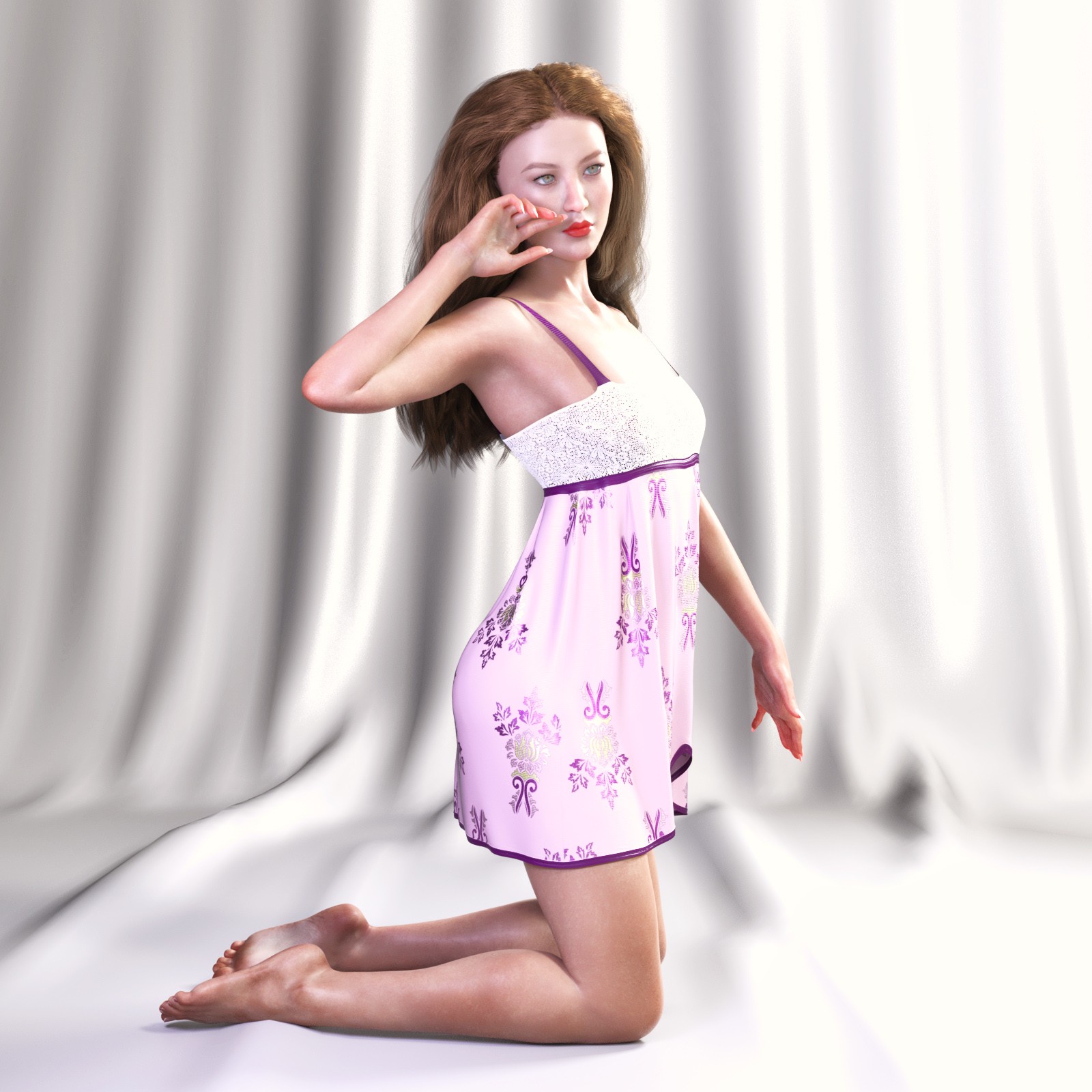 JMR dForce Andrea Nightdress for G9F and G8F by N/A