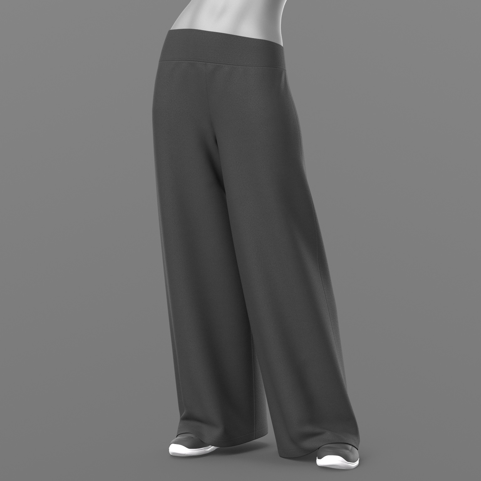 Wide Trousers and Sneakers 2v G8 Female by N/A