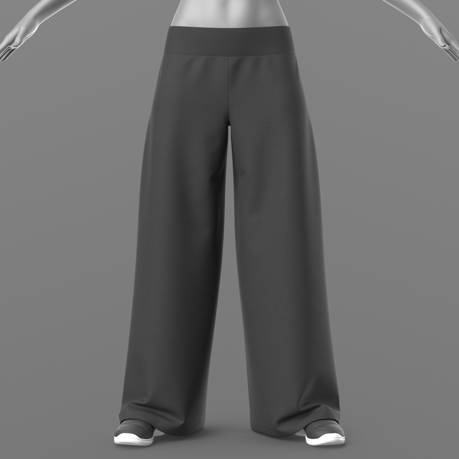Wide Trousers and Sneakers 2v G8 Female by N/A