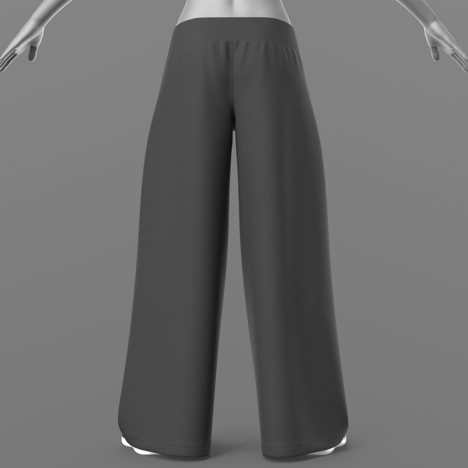 Wide Trousers and Sneakers 2v G8 Female by N/A