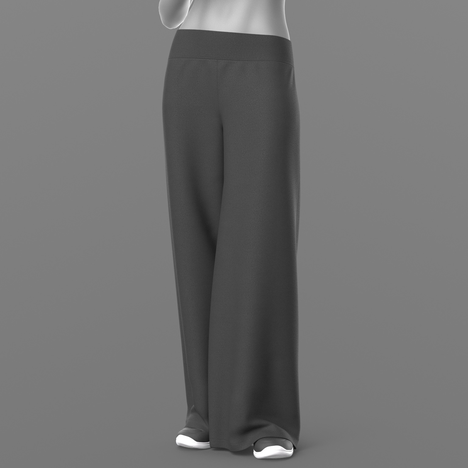 Wide Trousers and Sneakers 2v G8 Female by N/A