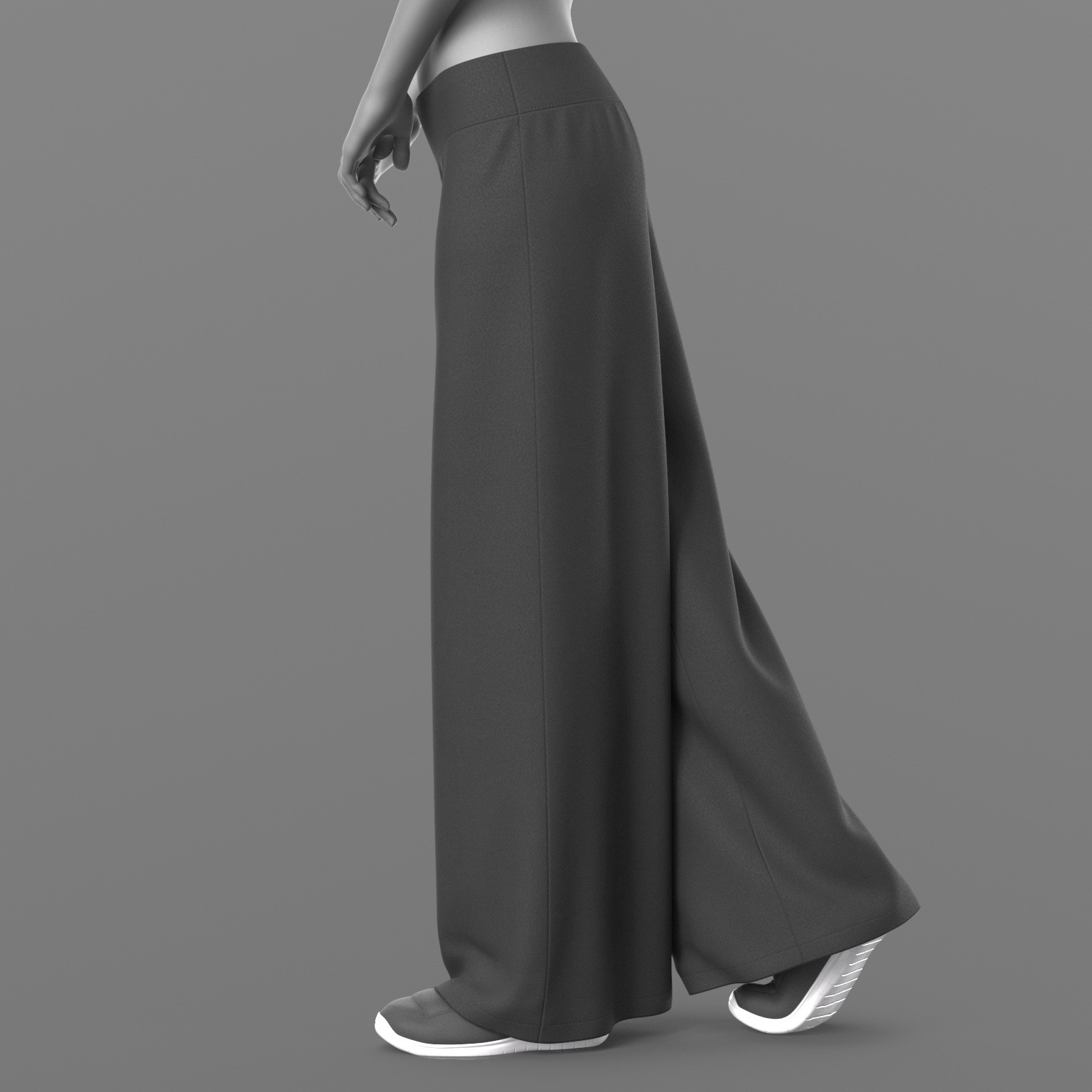 Wide Trousers and Sneakers 2v G8 Female by N/A