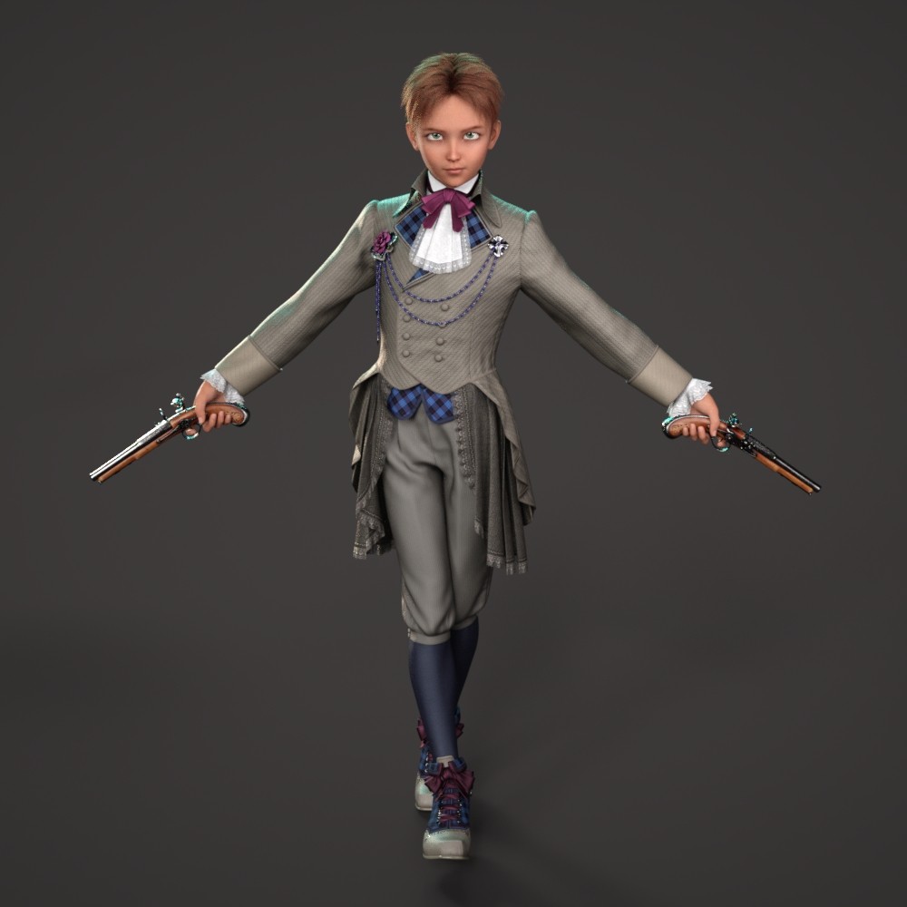 dForce Gothic Long Trousers and Breeches for G8M, G8F, and G9 by N/A