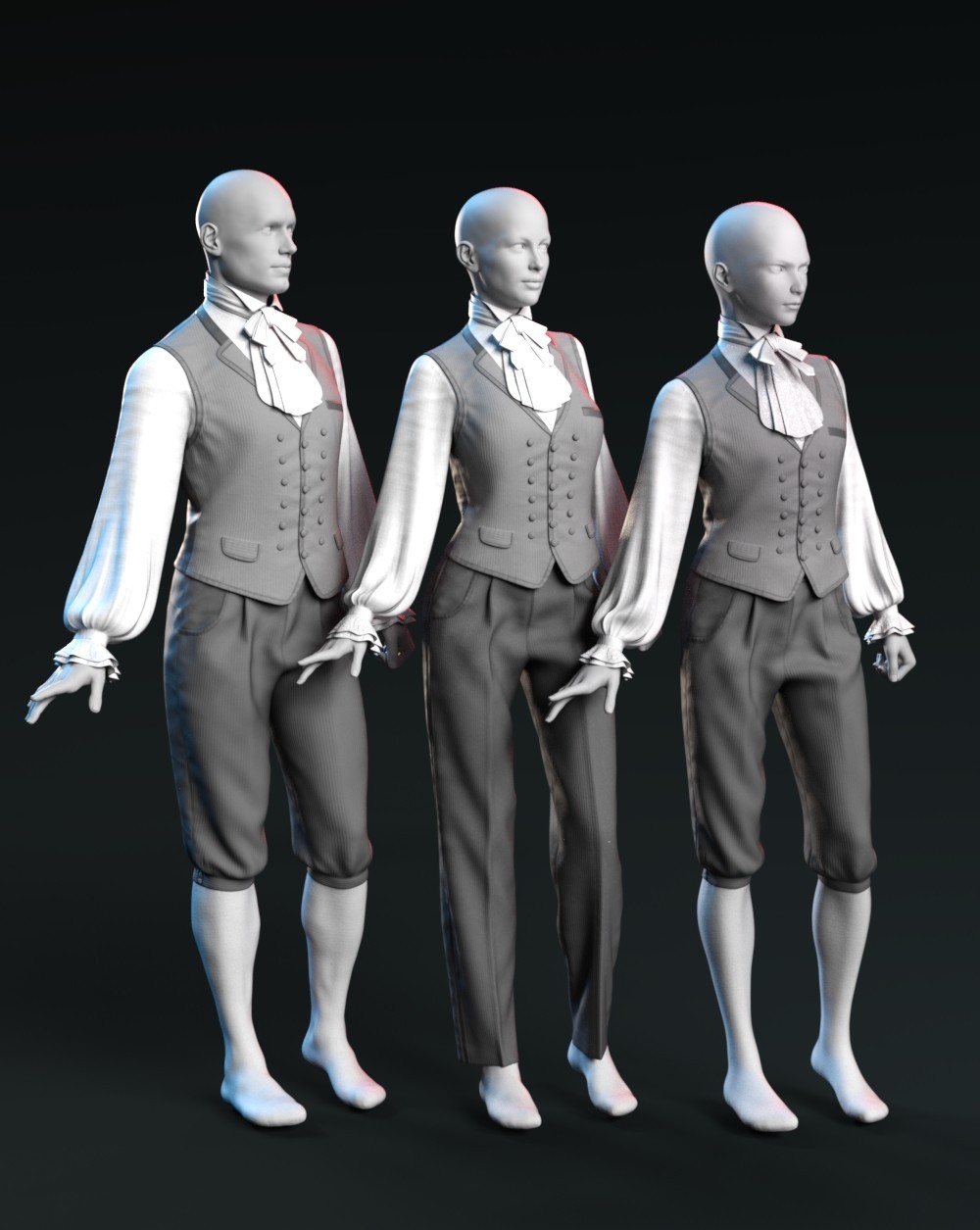 dForce Gothic Long Trousers and Breeches for G8M, G8F, and G9 by N/A