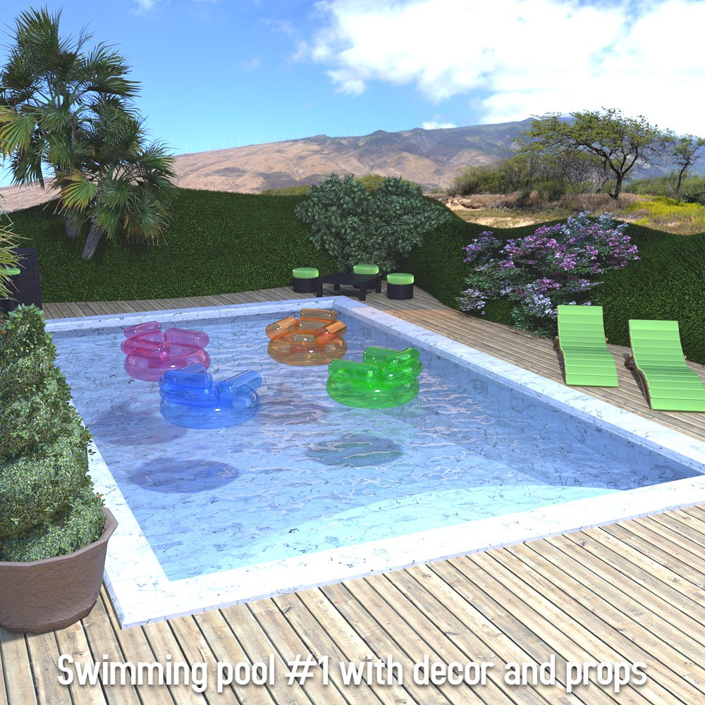 Swimming Pool Collection for Daz Studio by N/A