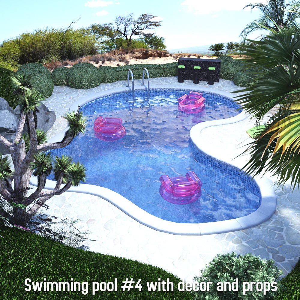 Swimming Pool Collection for Daz Studio by N/A