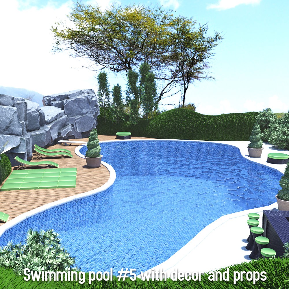 Swimming Pool Collection for Daz Studio by N/A