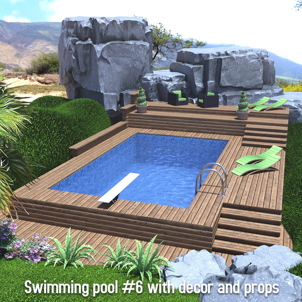Swimming Pool Collection for Daz Studio by N/A