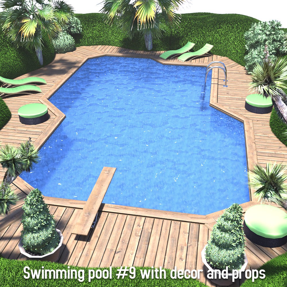 Swimming Pool Collection for Daz Studio by N/A