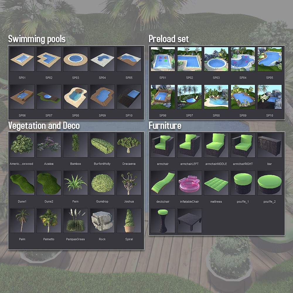 Swimming Pool Collection for Daz Studio by N/A