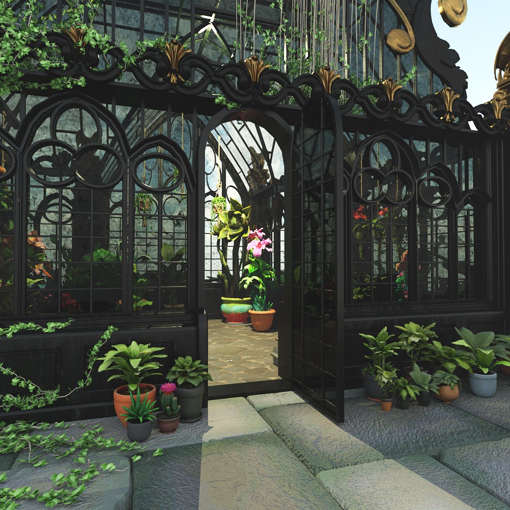 Victorian Greenhouse for Daz Studio by N/A
