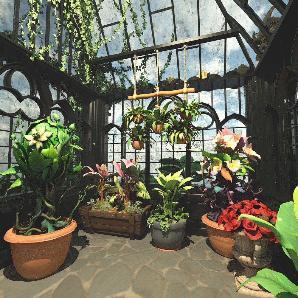 Victorian Greenhouse for Daz Studio by N/A