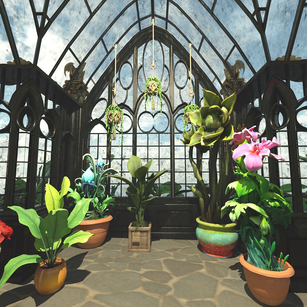 Victorian Greenhouse for Daz Studio by N/A