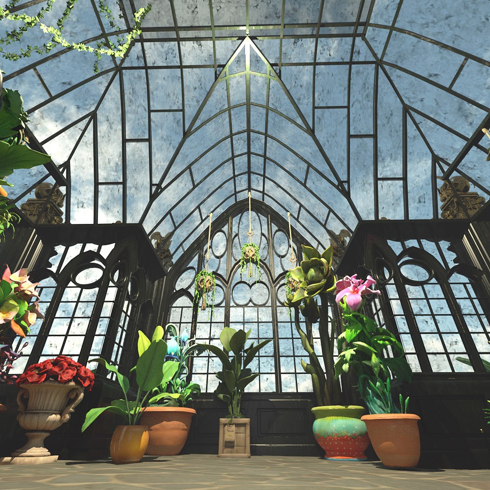 Victorian Greenhouse for Daz Studio by N/A